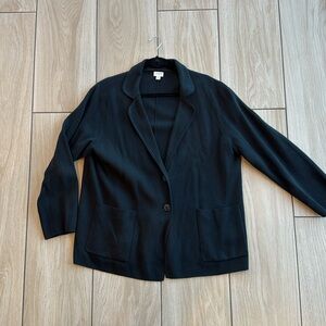 J. Crew Black Sweater Blazer